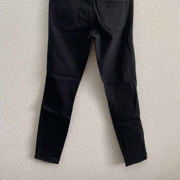 Madewell Skinny Skinny Ankle Black Wash Jeans 26 Mid-Rise - Picture 6 of 6